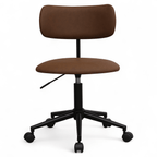 Bürostuhl – Kunstleder Dunkelbraun