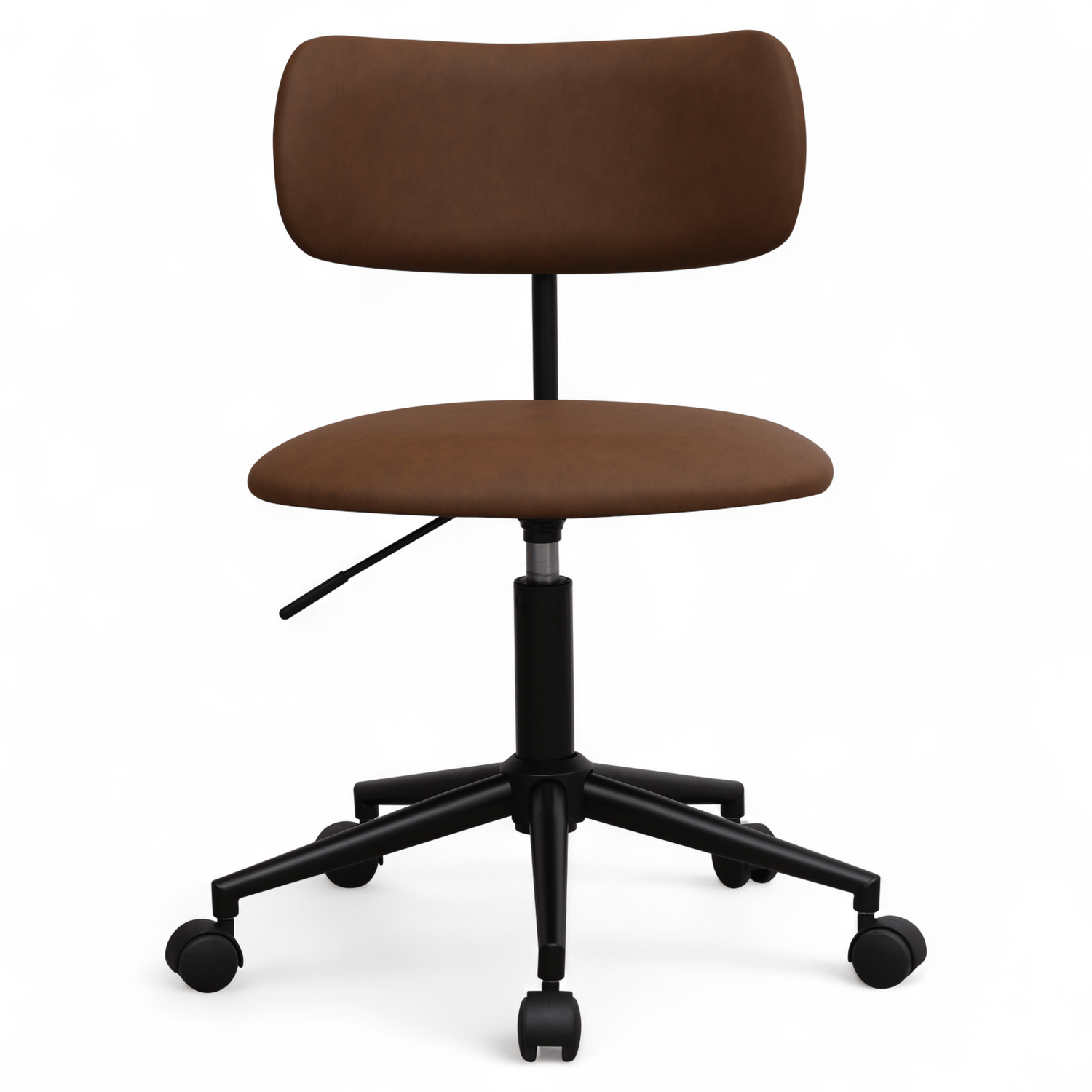 Bürostuhl – Kunstleder Dunkelbraun