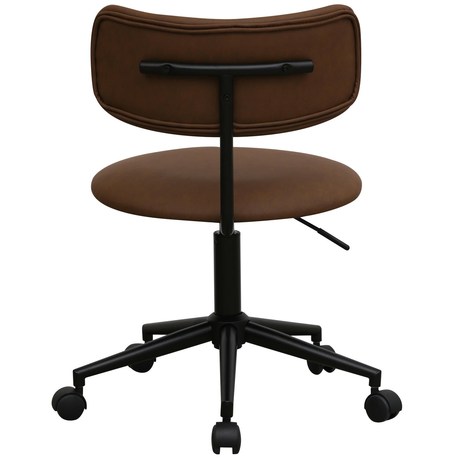 Bürostuhl – Kunstleder Dunkelbraun