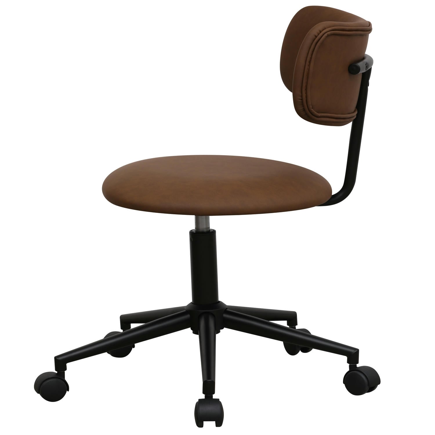 Bürostuhl – Kunstleder Dunkelbraun