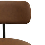 Bürostuhl – Kunstleder Dunkelbraun