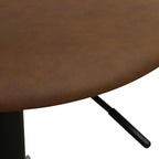 Bürostuhl – Kunstleder Dunkelbraun