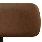 Bürostuhl – Kunstleder Dunkelbraun