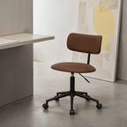 Bürostuhl – Kunstleder Dunkelbraun