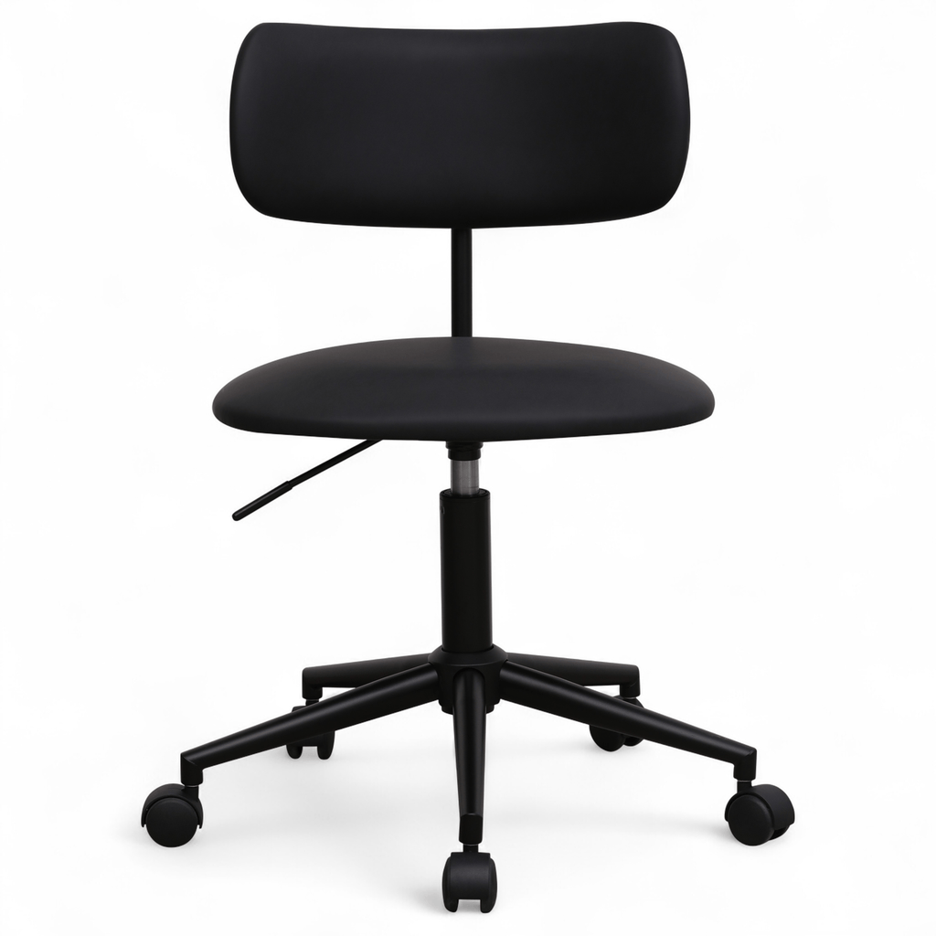 Bürostuhl – Kunstleder Schwarz