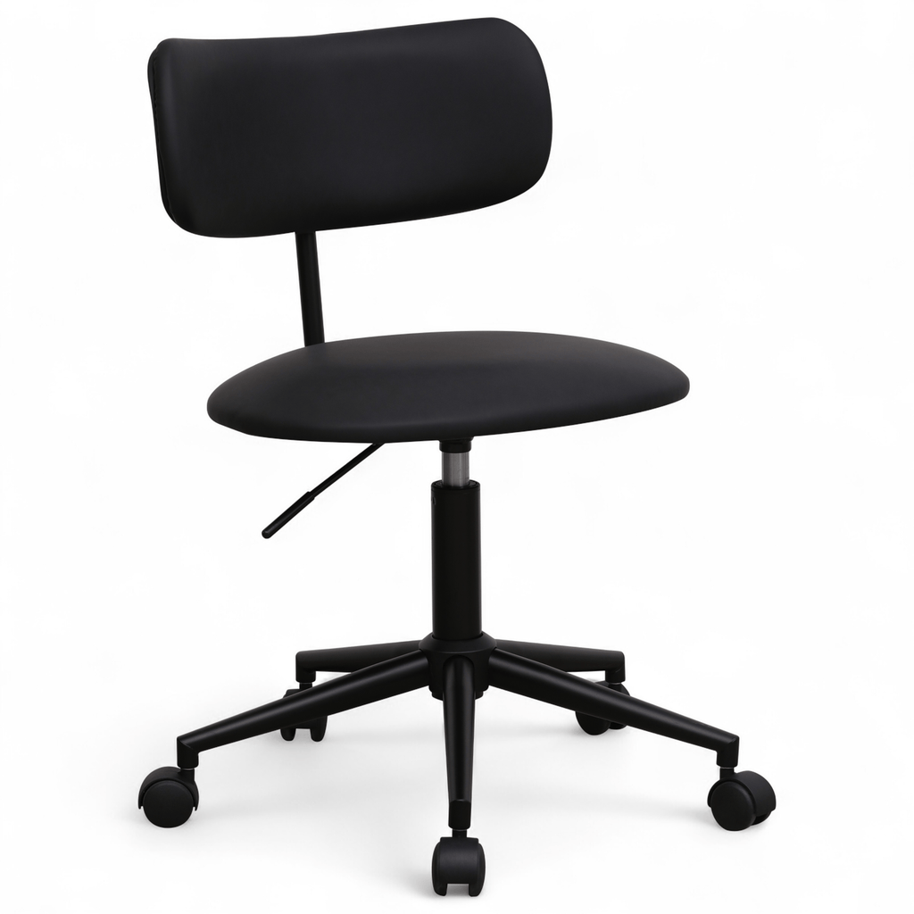 Bürostuhl – Kunstleder Schwarz