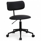 Bürostuhl – Kunstleder Schwarz