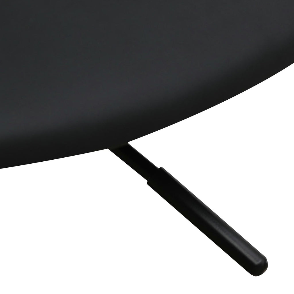 Bürostuhl – Kunstleder Schwarz