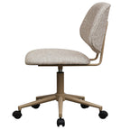 Bürostuhl – Bouclé-Stoff Beige