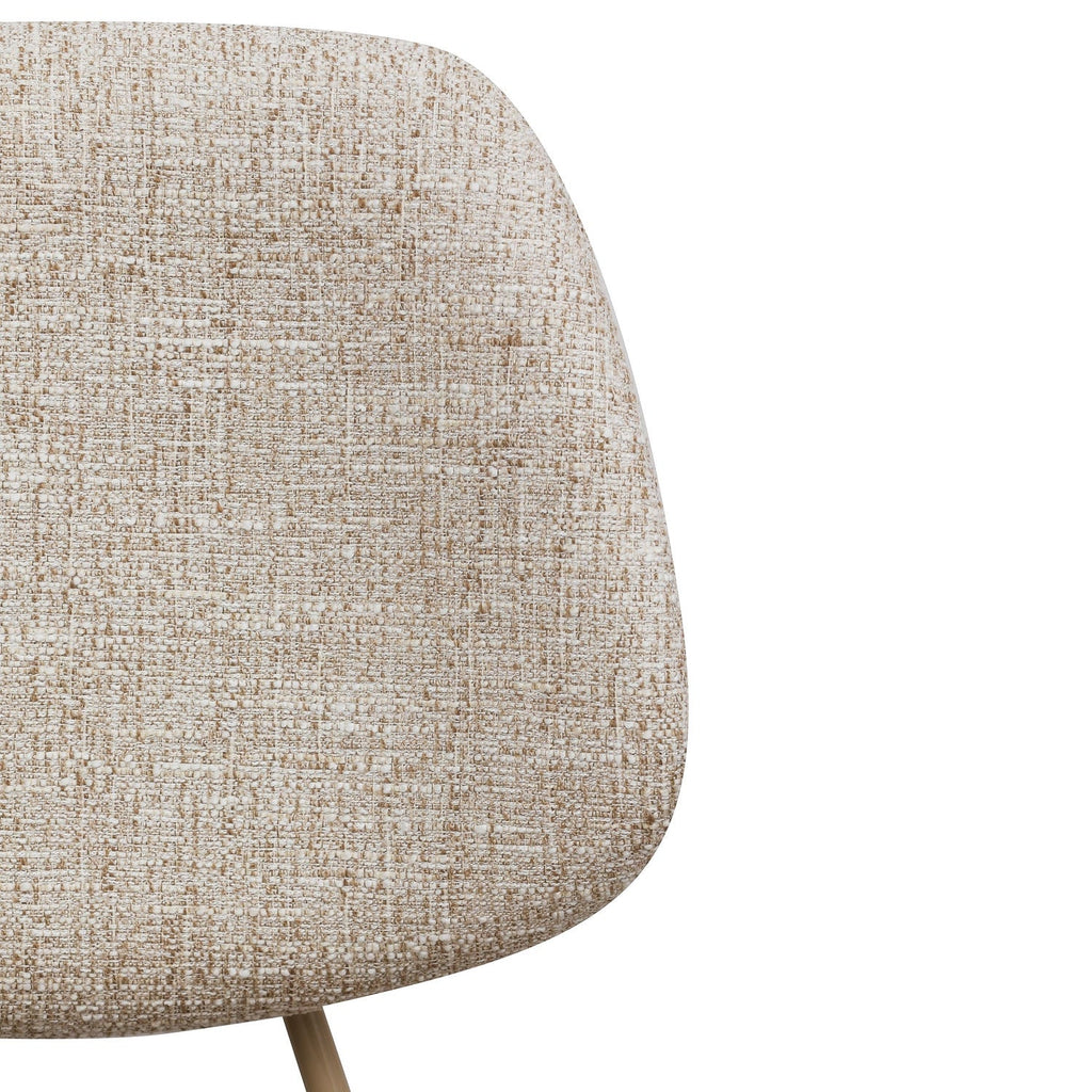 Bürostuhl – Bouclé-Stoff Beige