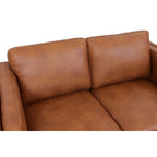 2-Sitzer Ledersofa – Echtleder Cognac Braun