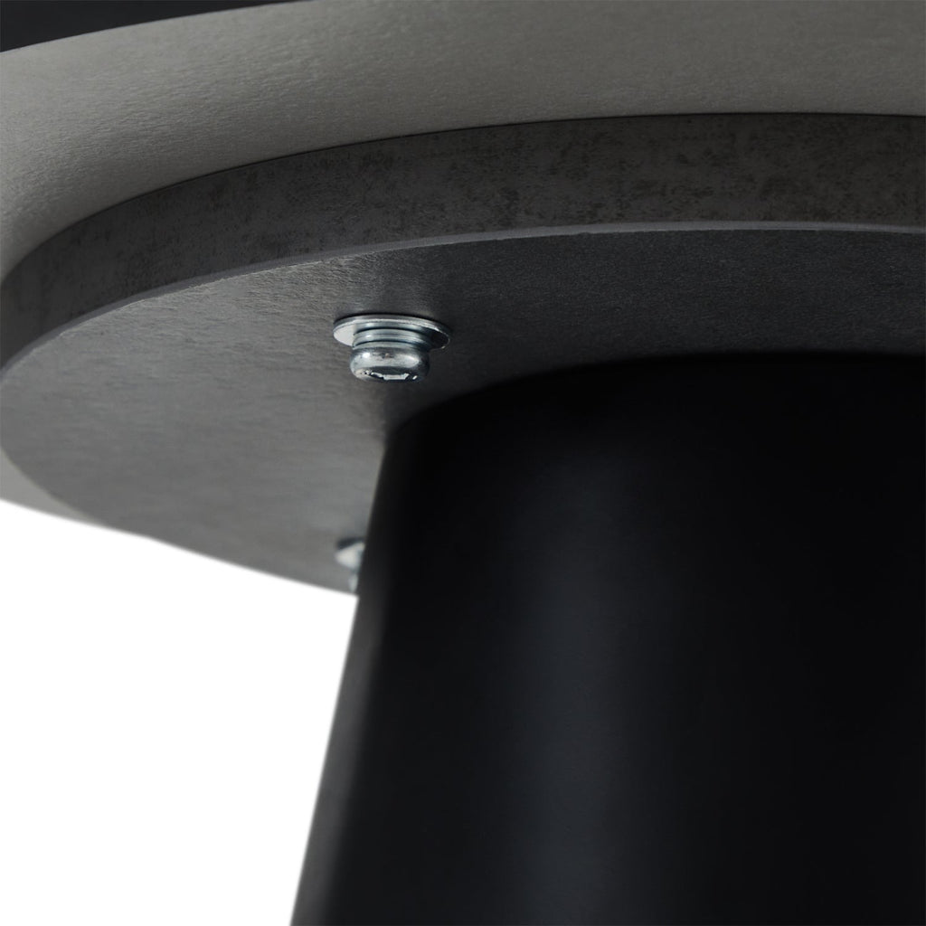 Couchtisch Rund Ø45 cm,Marmoroptik Hellgrau