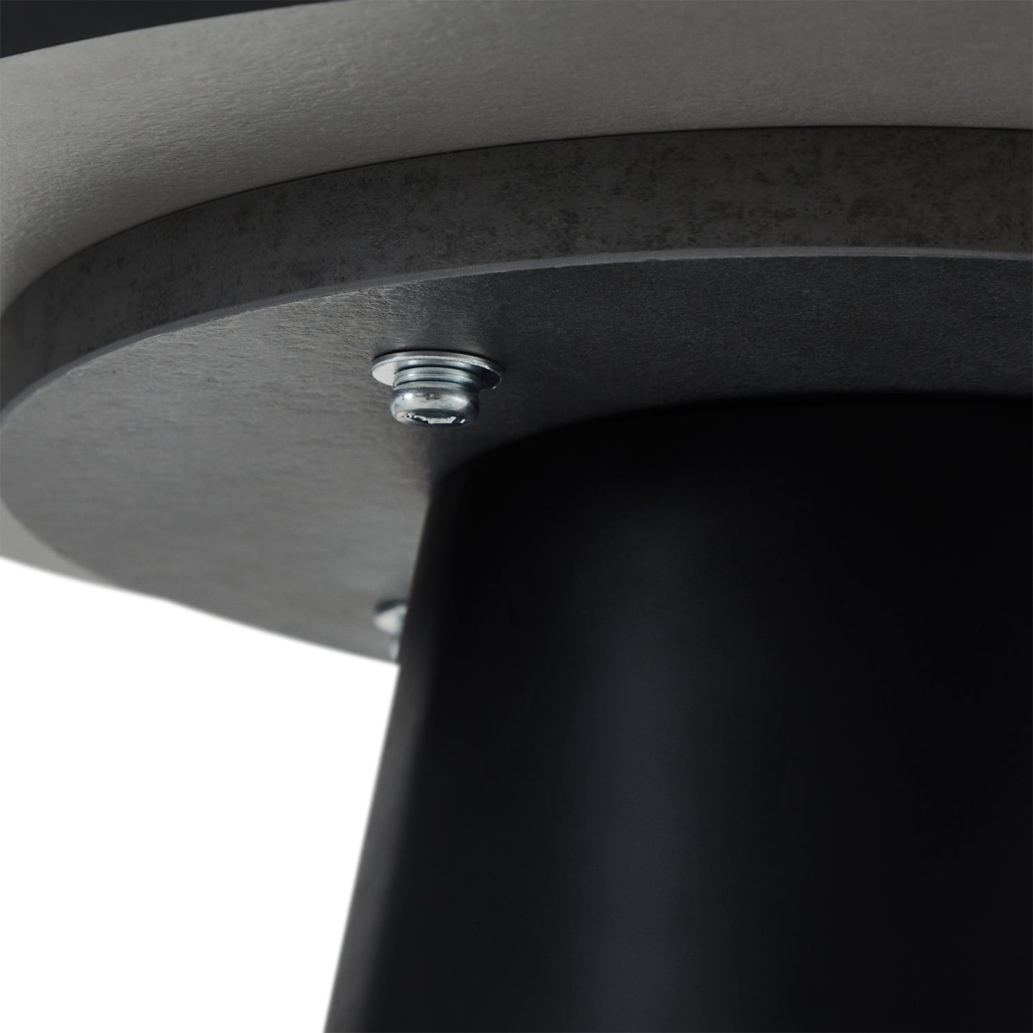 Couchtisch Rund Ø45 cm,Marmoroptik Hellgrau