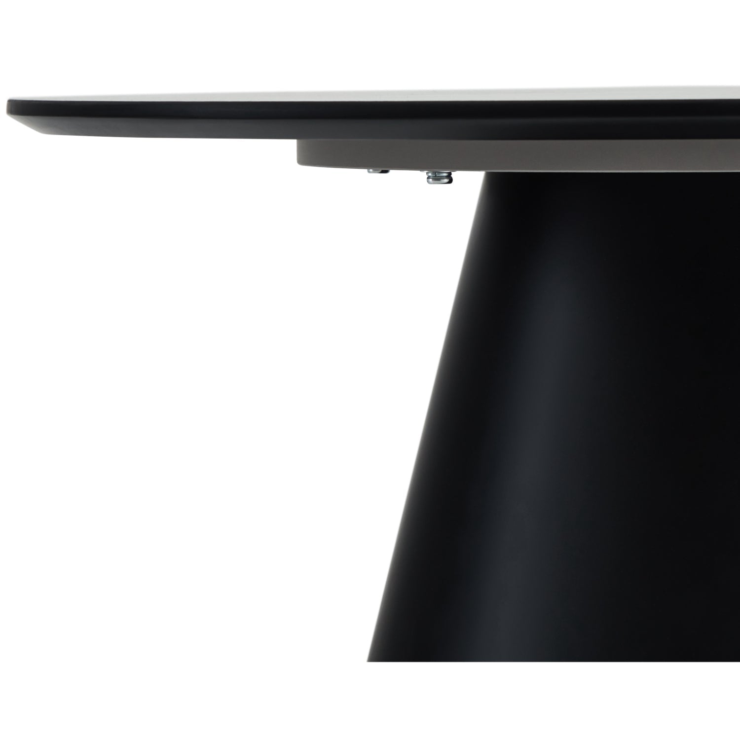 Couchtisch Rund Ø80 cm – Marmoroptik Hellgrau