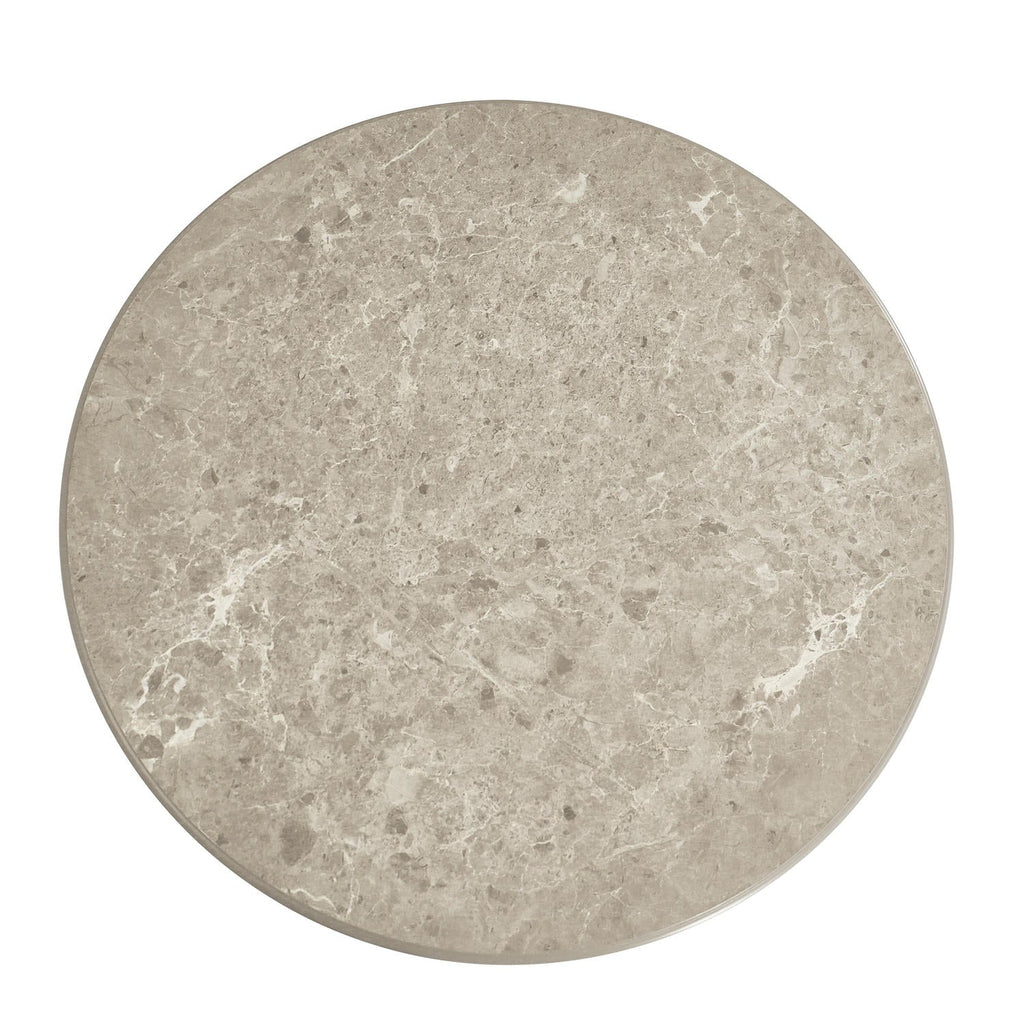 Couchtisch Rund Ø60 cm,Marmoroptik Grau