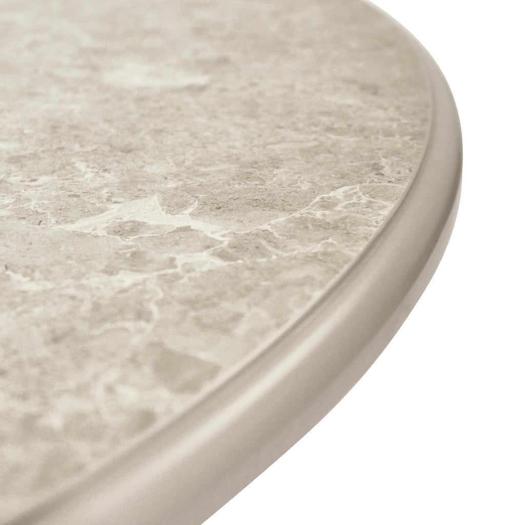 Couchtisch Rund Ø60 cm,Marmoroptik Grau