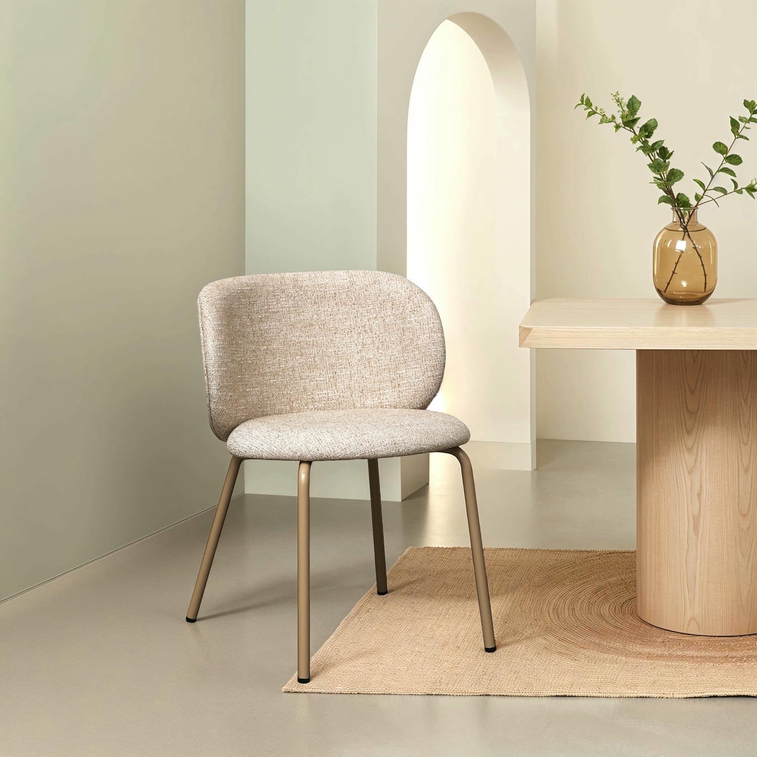 Esszimmerstuhl – Beige (4er Set)