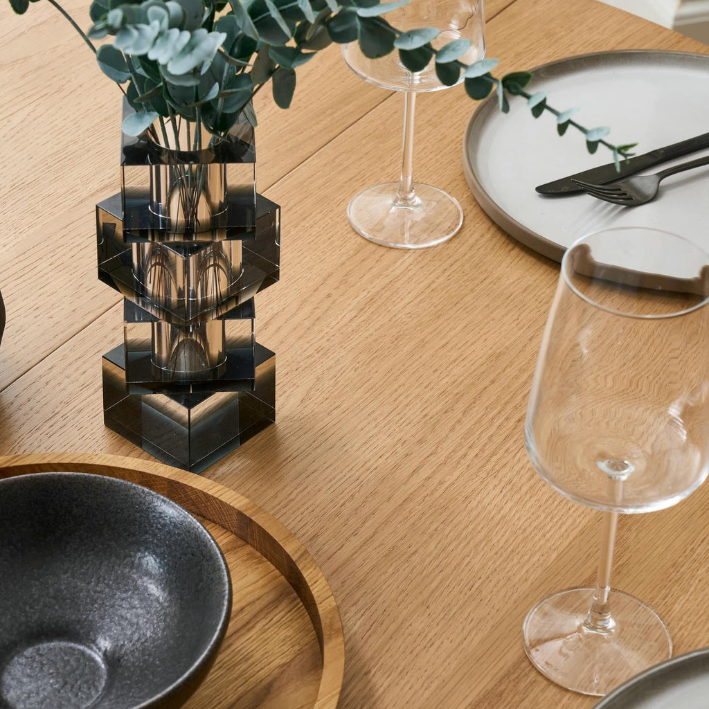 Runder Esstisch ø140 cm,Ausziehbar bis 240 cm - Eiche Natur