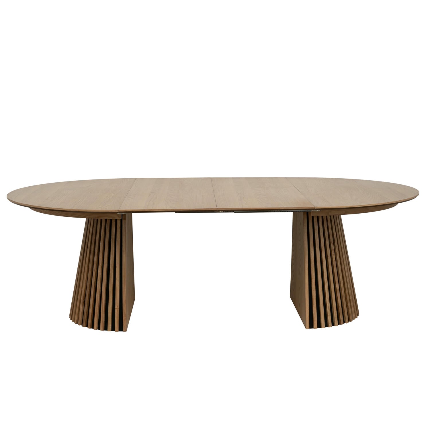 Runder Esstisch ø140 cm,Ausziehbar bis 240 cm - Eiche Natur