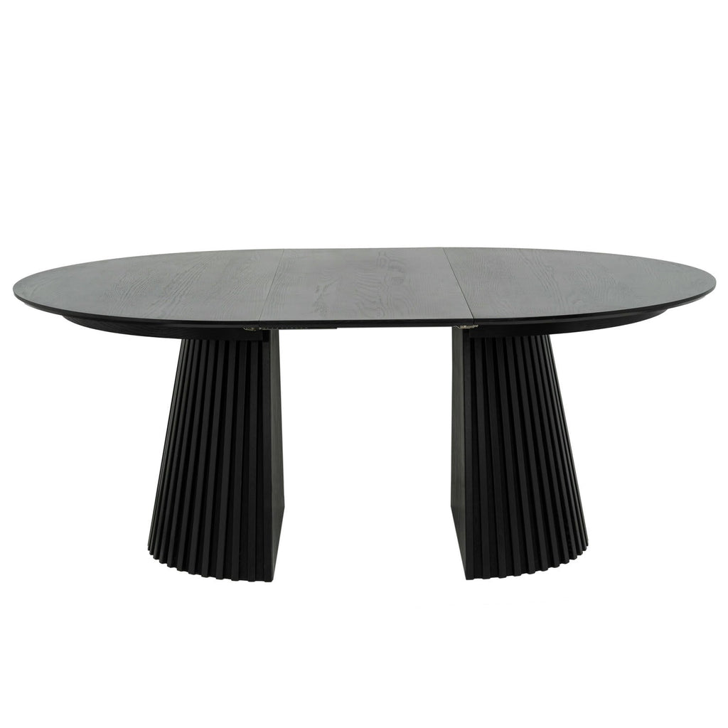 Runder Esstisch ø140 cm,Ausziehbar bis 240 cm - Eiche Natur