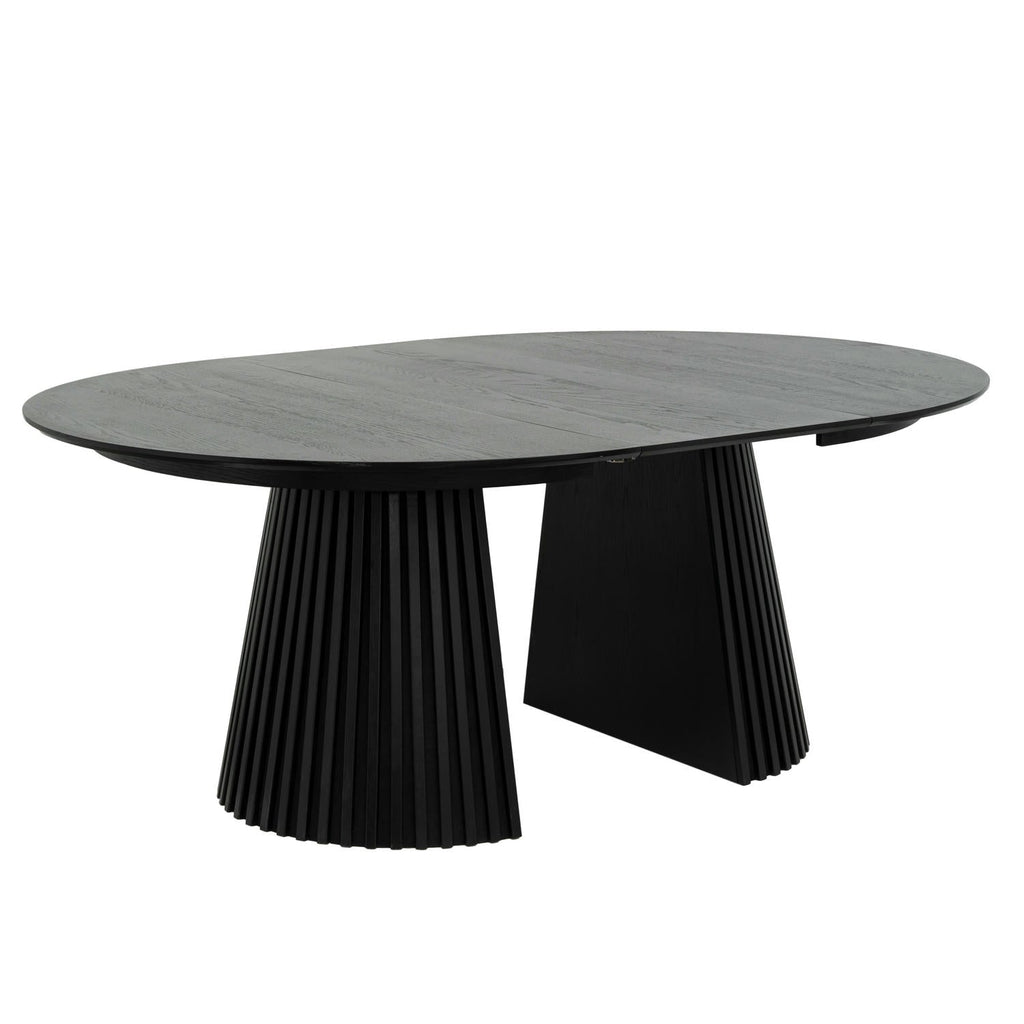 Runder Esstisch ø140 cm,Ausziehbar bis 240 cm - Eiche Natur