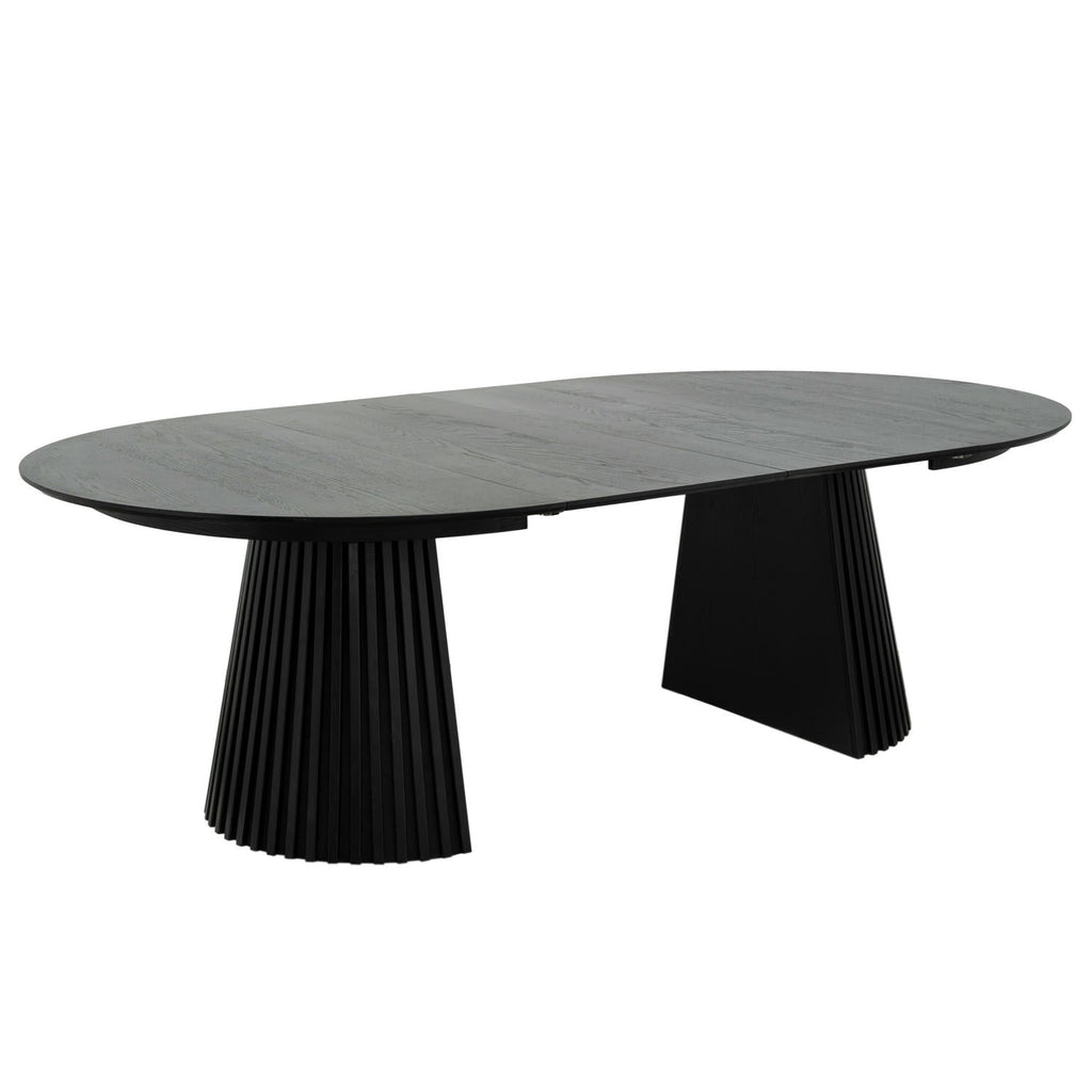 Runder Esstisch ø140 cm,Ausziehbar bis 240 cm - Eiche Natur