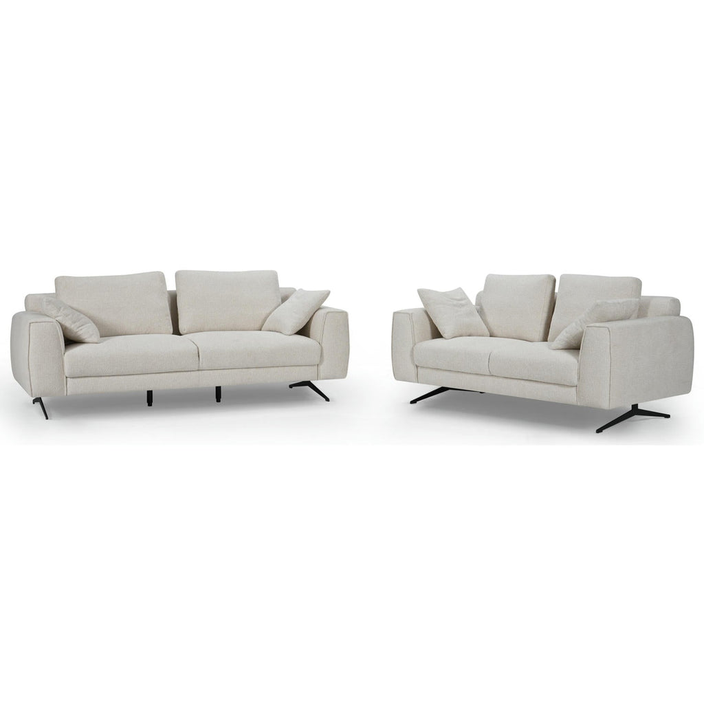 2-Sitzer Sofa Beige – Kompakt,