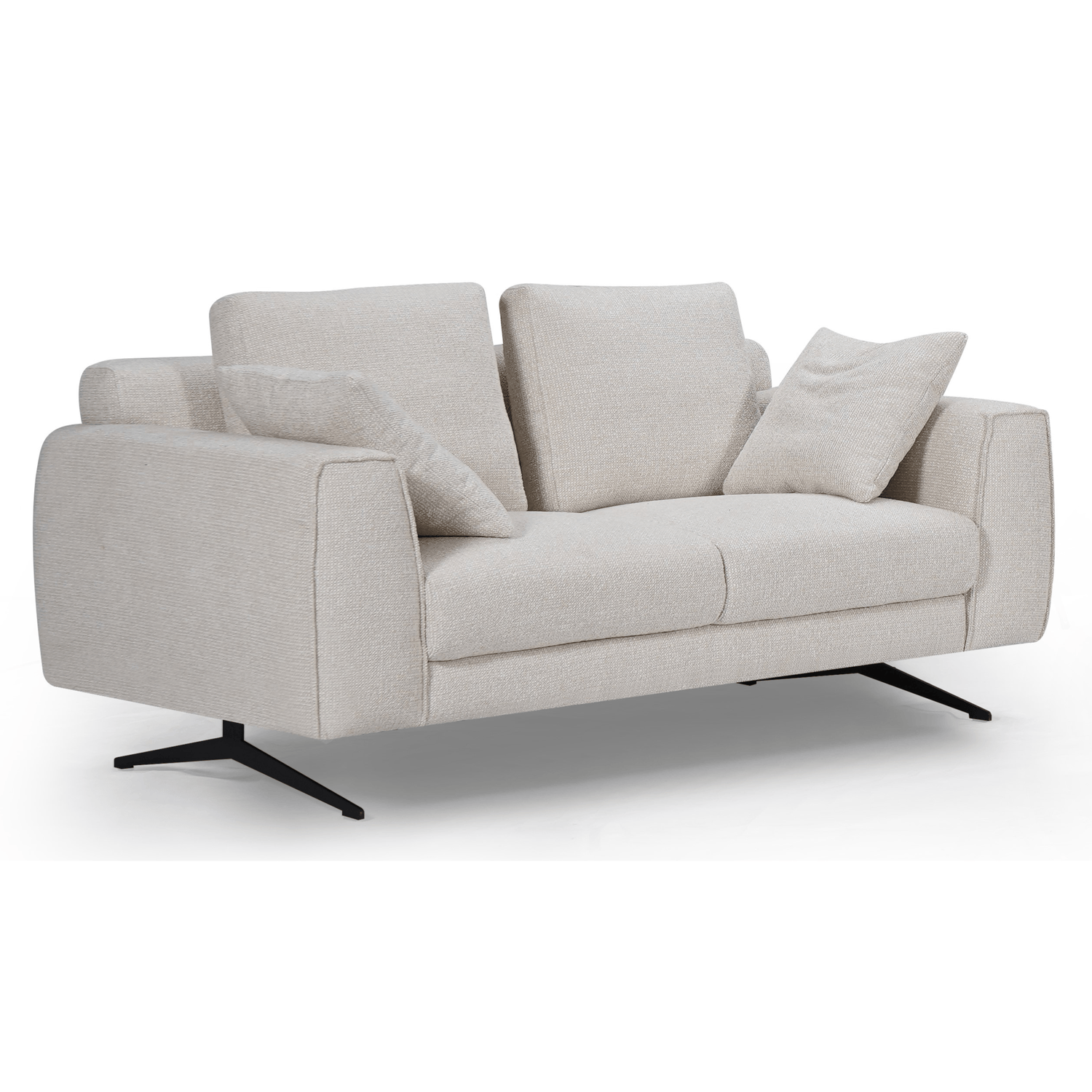 2-Sitzer Sofa Beige – Kompakt,