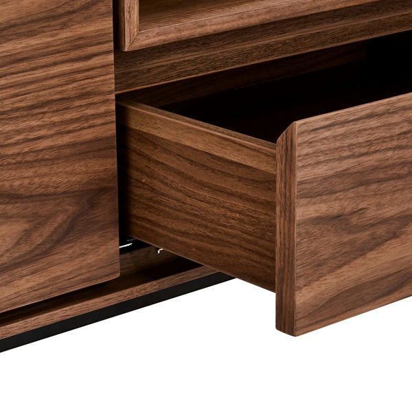 TV-Tisch mit 2 Türen - 160 cm breit Walnuss