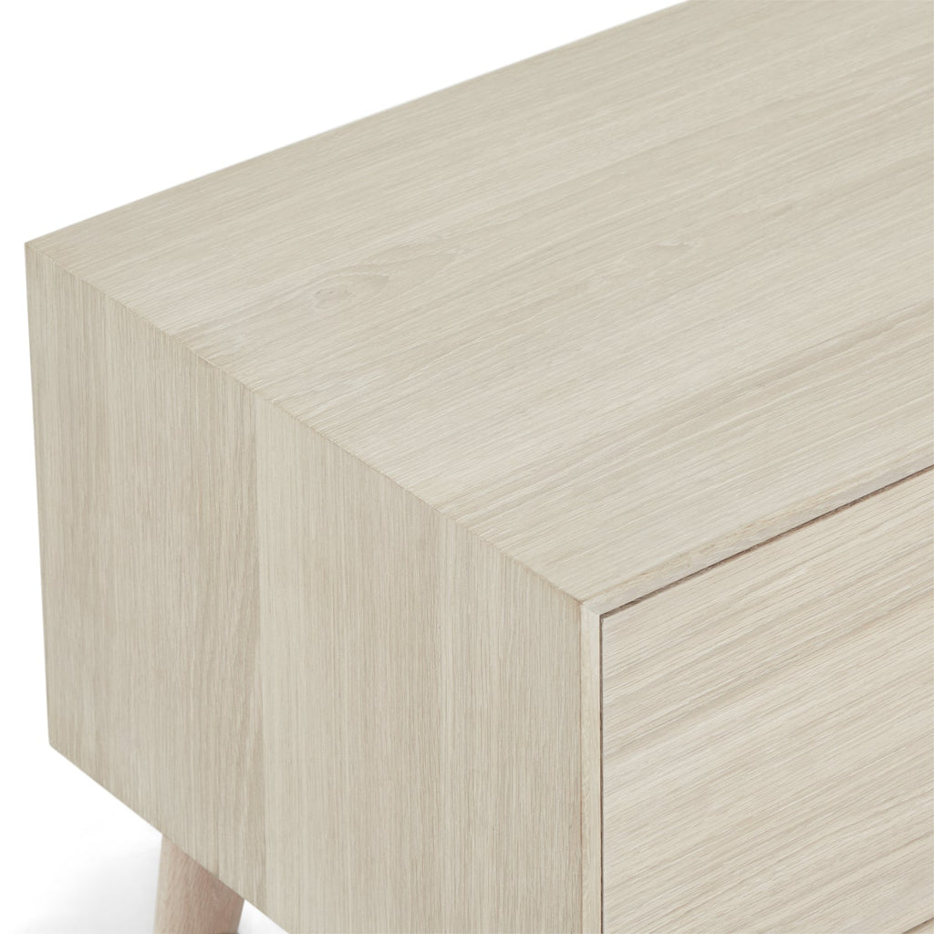 TV-Tisch –160 cm – Weiß geölt