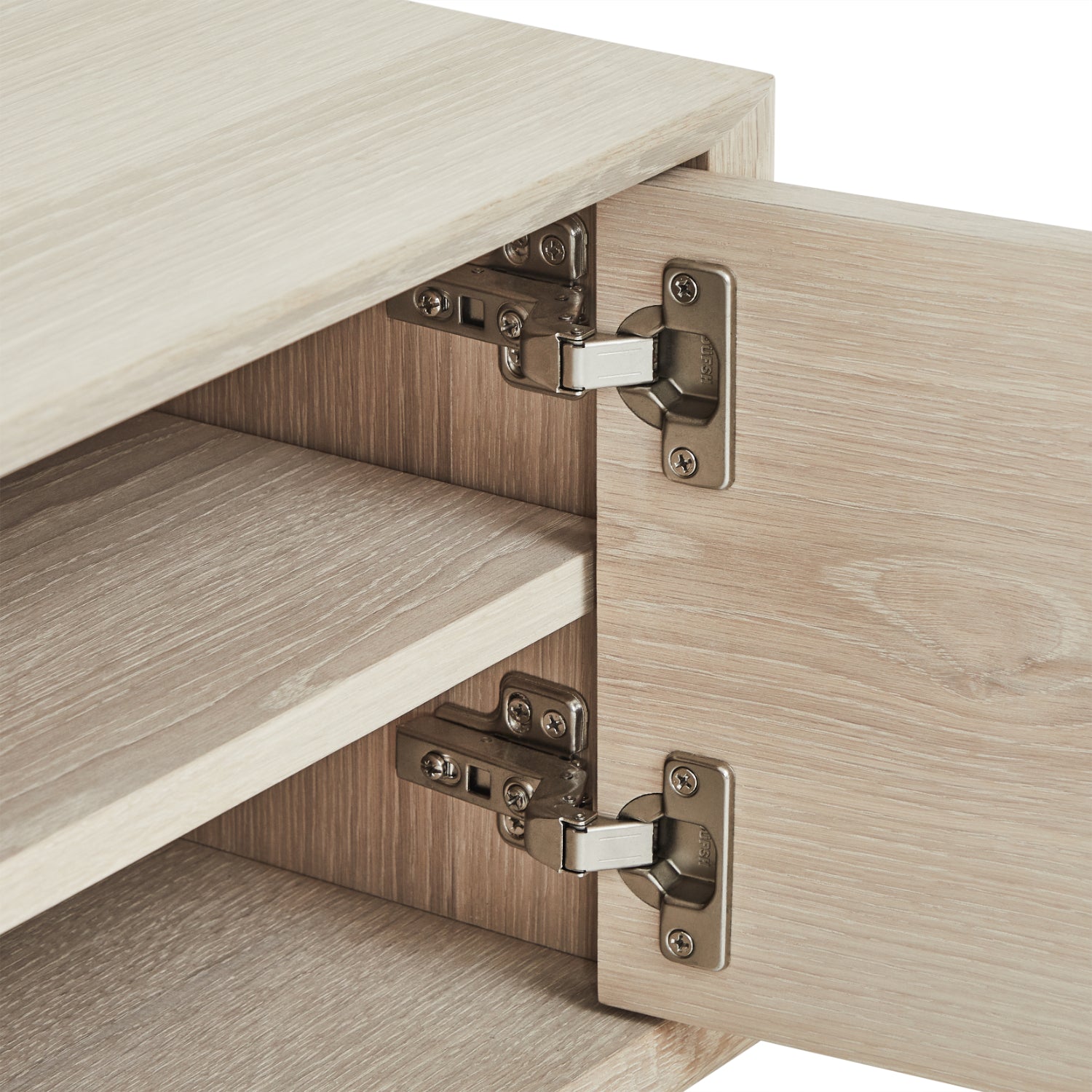 TV-Tisch –160 cm – Weiß geölt