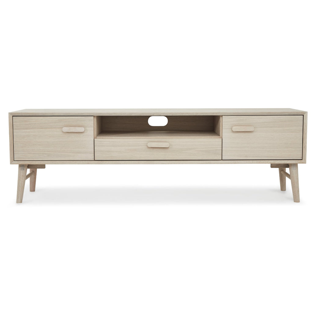 TV-Tisch –160 cm – Weiß geölt