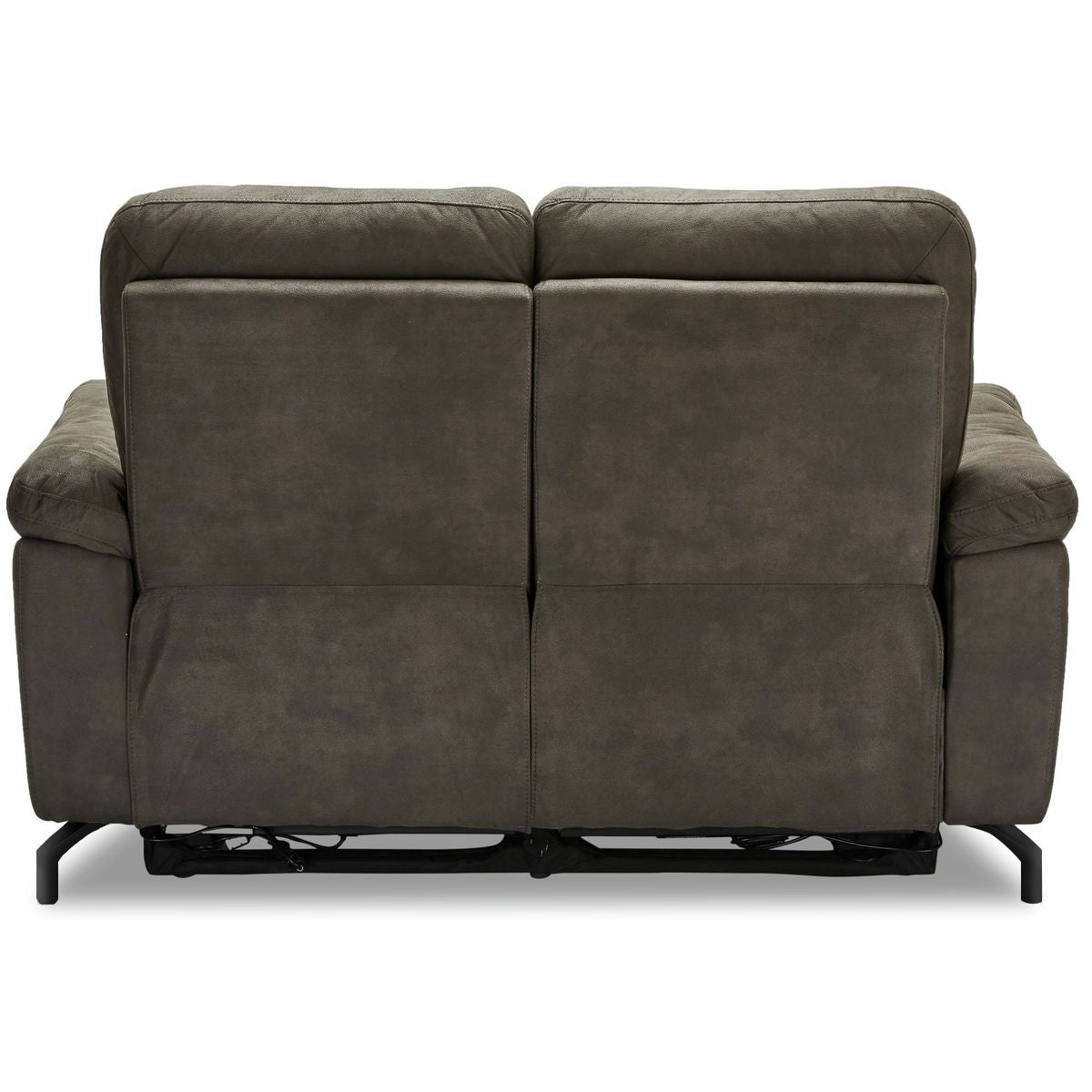 -Sitzer Sofa – mit elektrischer Relaxfunktion & USB – Stoffbezug Taupe Grau