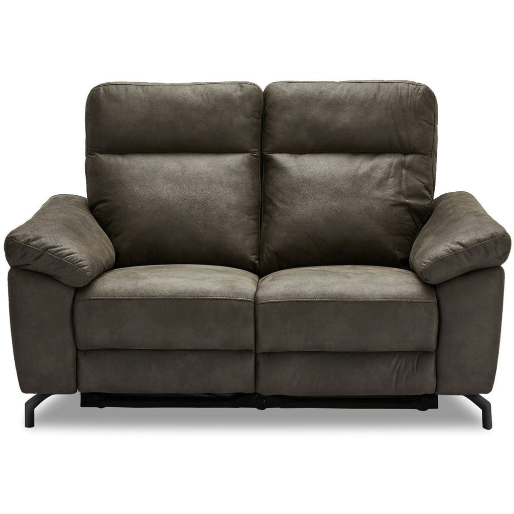 -Sitzer Sofa – mit elektrischer Relaxfunktion & USB – Stoffbezug Taupe Grau