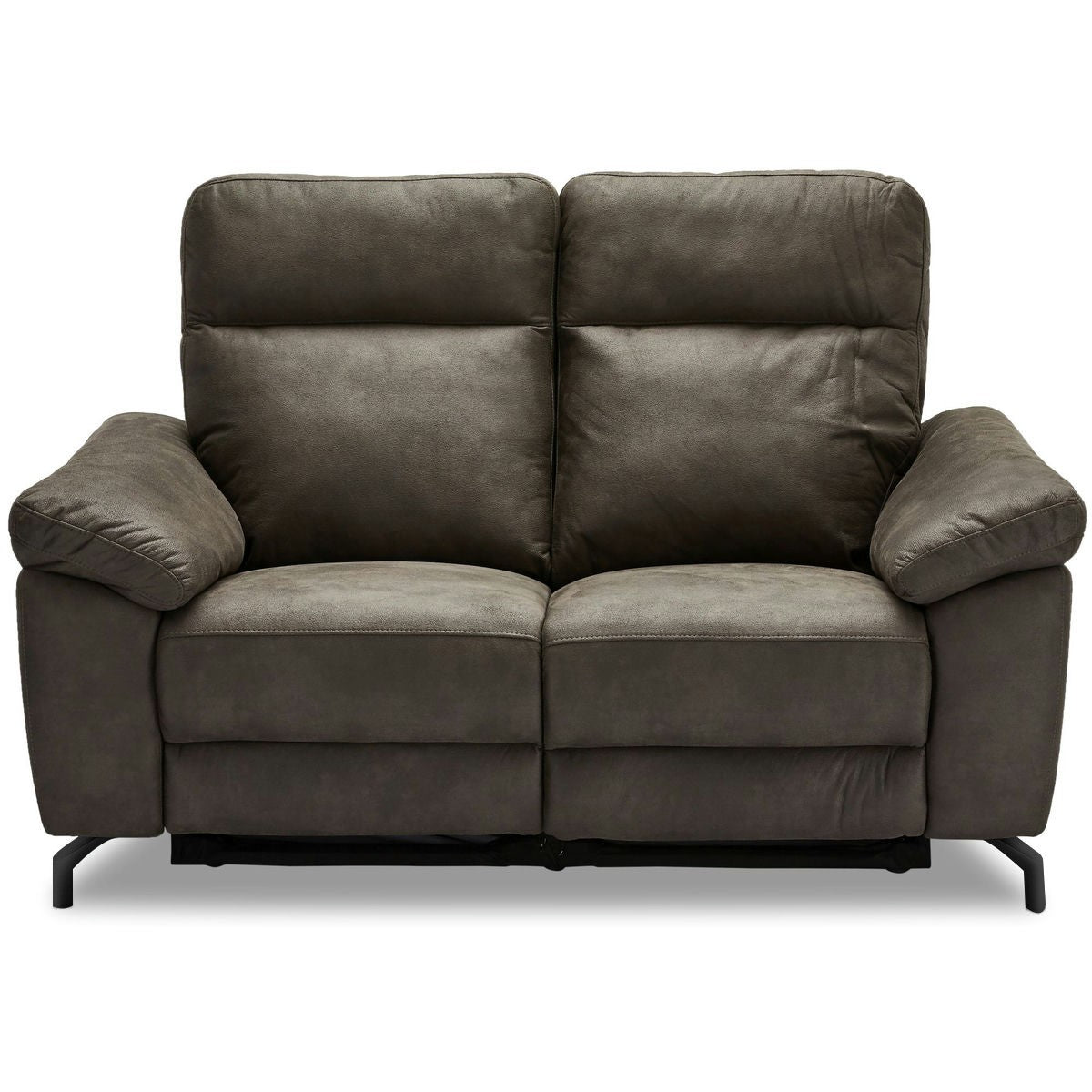 -Sitzer Sofa – mit elektrischer Relaxfunktion & USB – Stoffbezug Taupe Grau