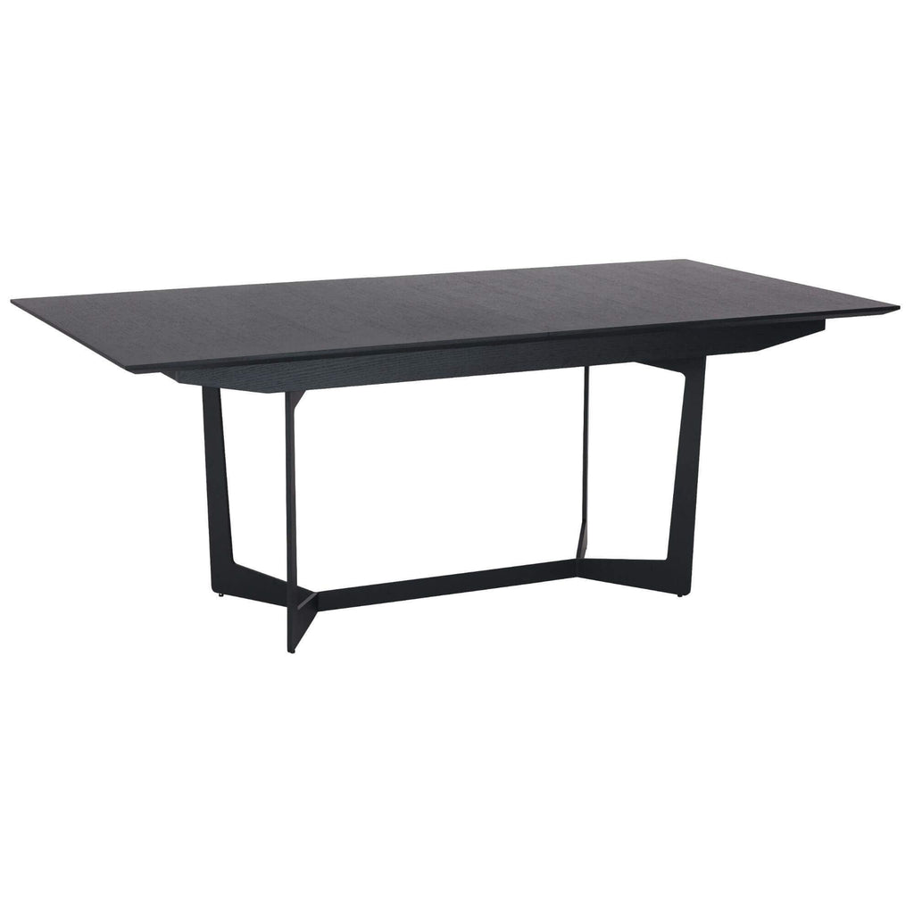 Esstisch 200×100 cm – Ausziehbar  – Eiche Schwarz