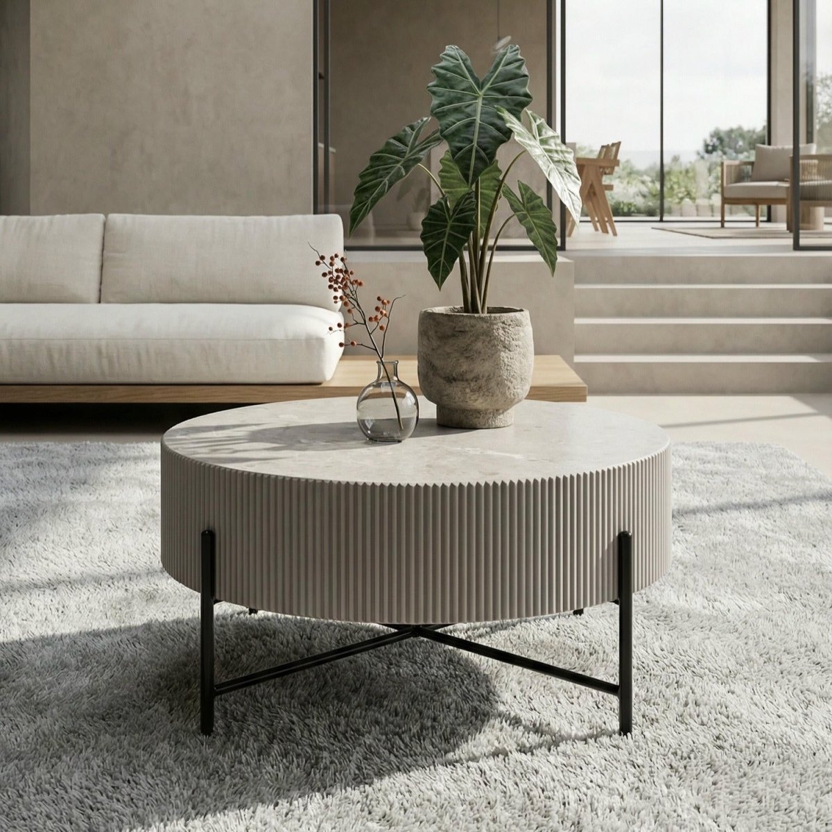 Milo Couchtisch Marmoroptik