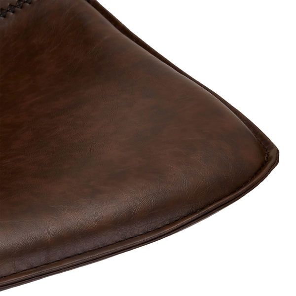 Barstuhl Dunkelbraun Kunstleder