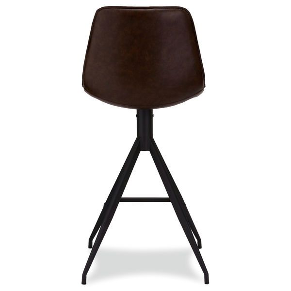 Barstuhl Dunkelbraun Kunstleder