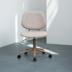 Bürostuhl – Bouclé-Stoff Beige