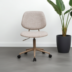 Bürostuhl – Bouclé-Stoff Beige