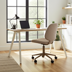 Bürostuhl – Bouclé-Stoff Beige