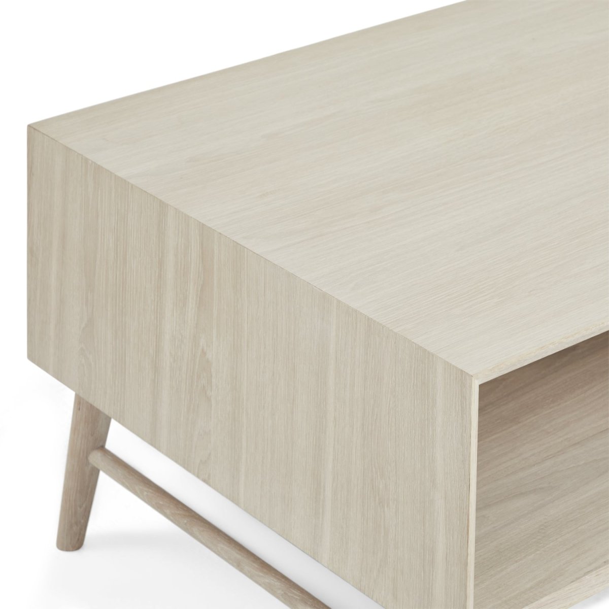 Porto Couchtisch Weißgeölt