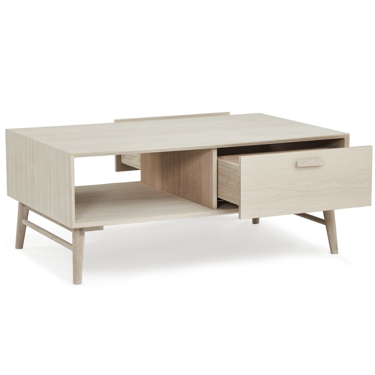 Porto Couchtisch Weißgeölt