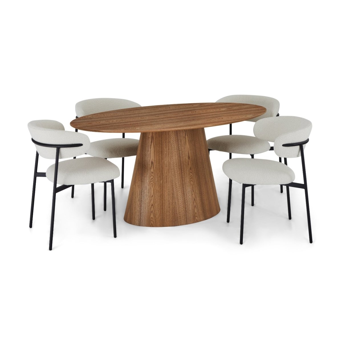 Ovaler Tango Eiche Natur